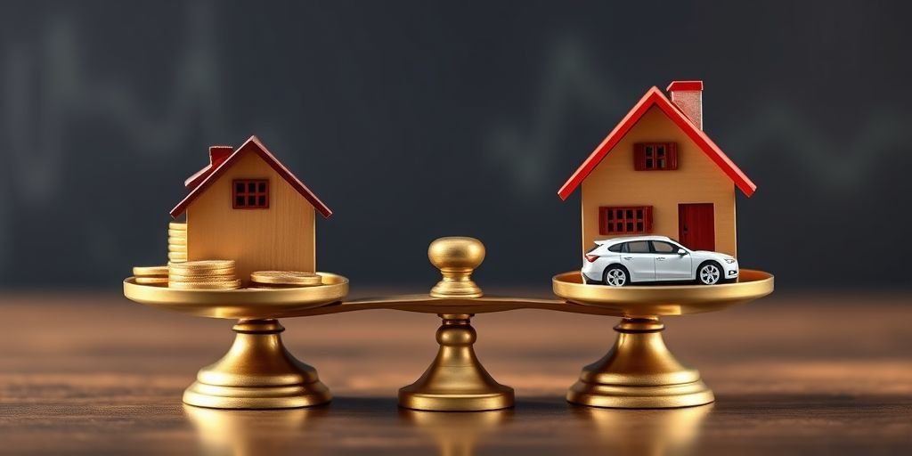 Brass scale representing a healthy debt-to-income ratio while trying to build credit fast no credit card.