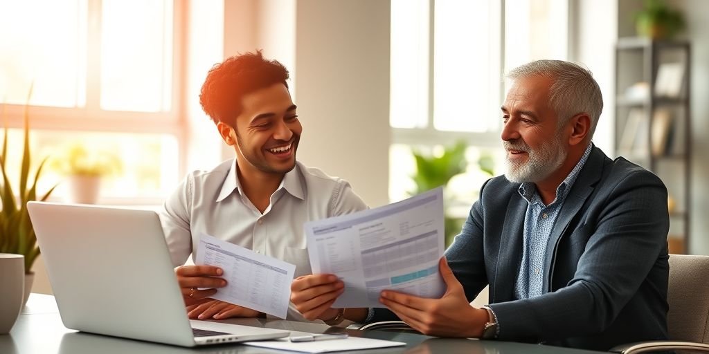 Mortgage broker discussing FHA cash-out refinance eligibility requirements and credit scores with a client.