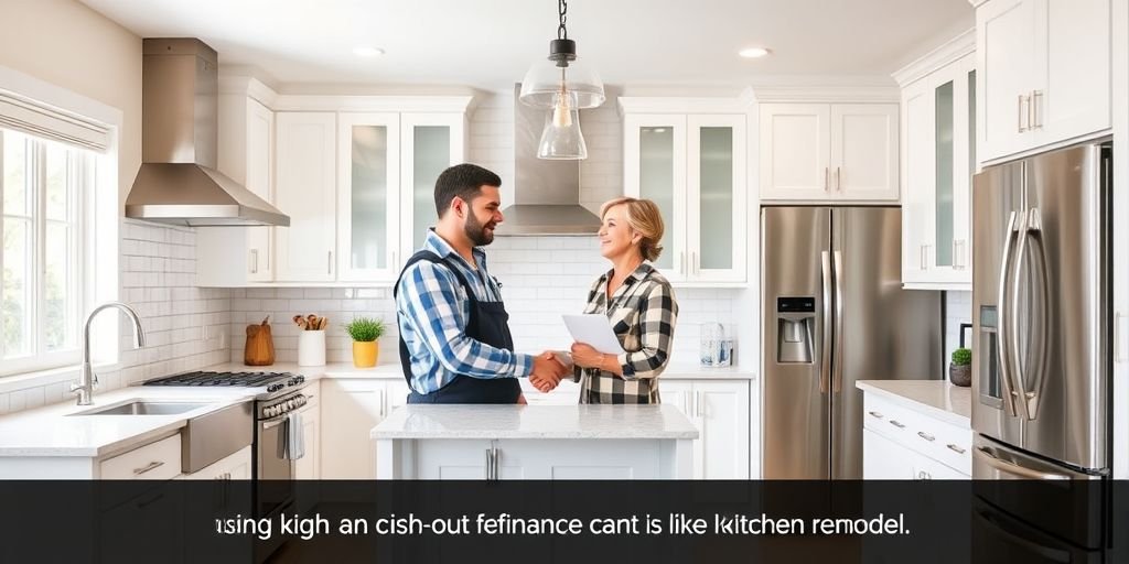 Using an FHA cash-out refinance for high-ROI home improvements like a kitchen remodel.