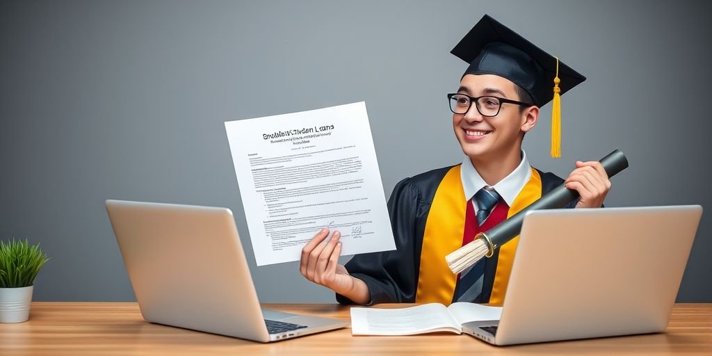  College graduate managing federal student loans to build credit fast no credit card.